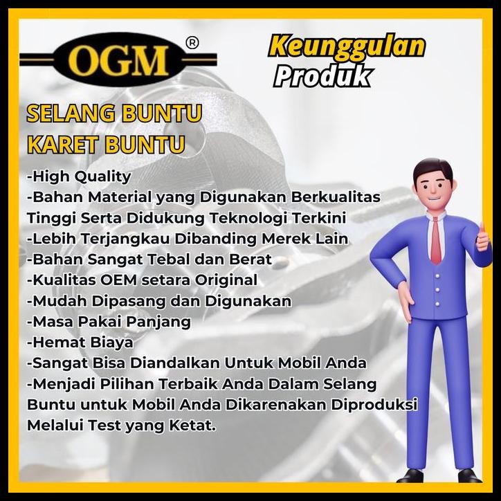 GRATIS ONGKIR OGM - SELANG BUNTU KARET BUNTU MOBIL MITSUBISHI CANTER ORIGINAL 