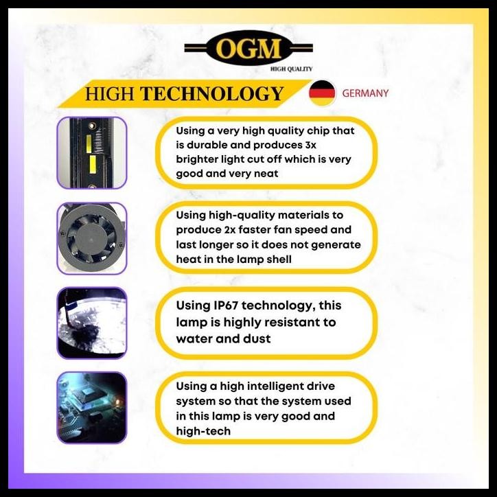 DISKON OGM - BOHLAM LAMPU LED MOBIL TOYOTA RUSH 32V 6000K SUPER TERANG (HE) 