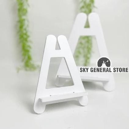 

[Terbaru] Hiasan Stand Easel Dudukan Sandaran Album Foto Pigura Warna Putih