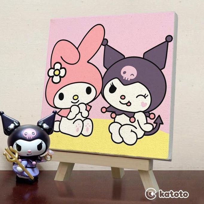 

Sanrio Melody Kuromi Paint By Number Painting Numbers Kit Canvas 20X20
