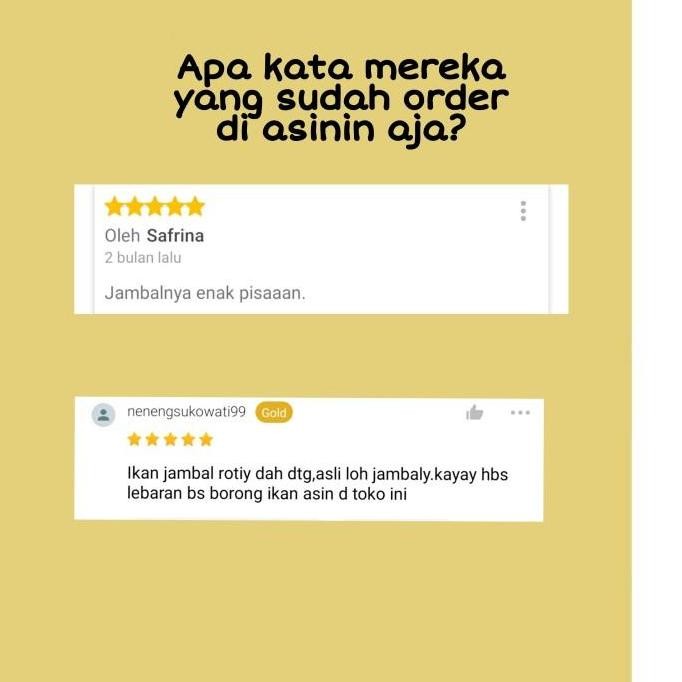 

Ikan Asin Jambal Roti Super 1000Gr (Grade A) Terlaris