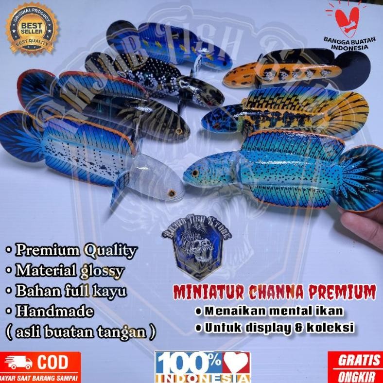 Patung channa premium  / miniatur cana barca, pulcra, sterwarti, limbata DiM