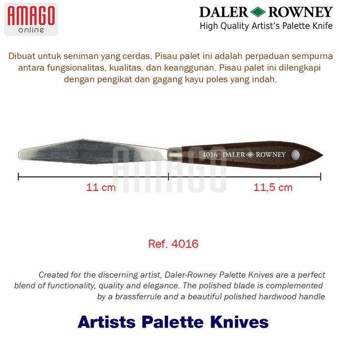

Pisau Palet Daler-Rowney - Artists Palette Knife - No 16 - 803004016