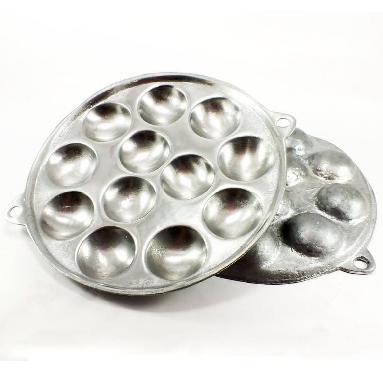 Cetakan Wajan Telur Puyuh Kue Lumpur Lobang 4, 12, 7 Takoyaki Mini Cetakan Martabak DiM