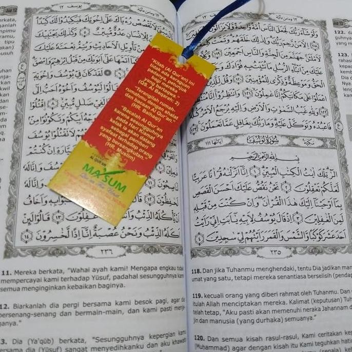 

Alquran Ma'sum Terjemah Utsmani Uk B5 kertas HVS Putih, Al Quran Masum LS