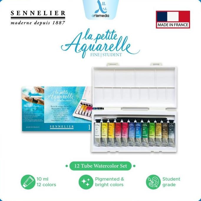 

Cat Air Sennelier La Petite Aquarelle 12X10Ml Tube Watercolor Box