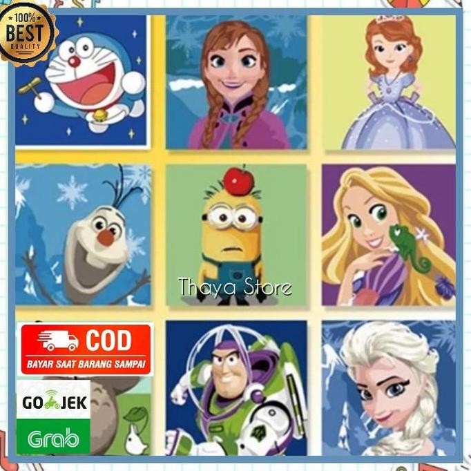 

Children Canvas Painting - Kanvas Anak - Number Coloring - Mewarnai Me