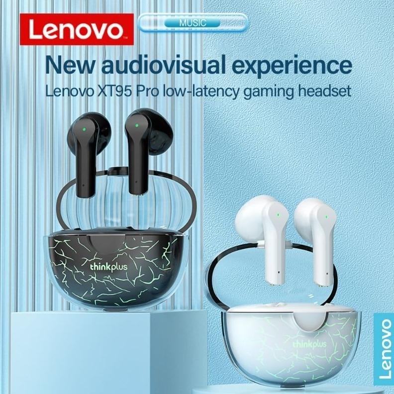 lenovo thinkplus xt95 pro tws bluetooth headset earphone wireless gaming DiM