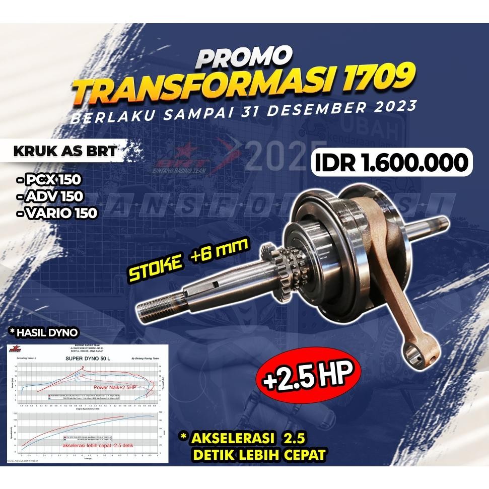 Kruk As BRT Vario 125 150 PCX 150 ADV 150 Stroke UP