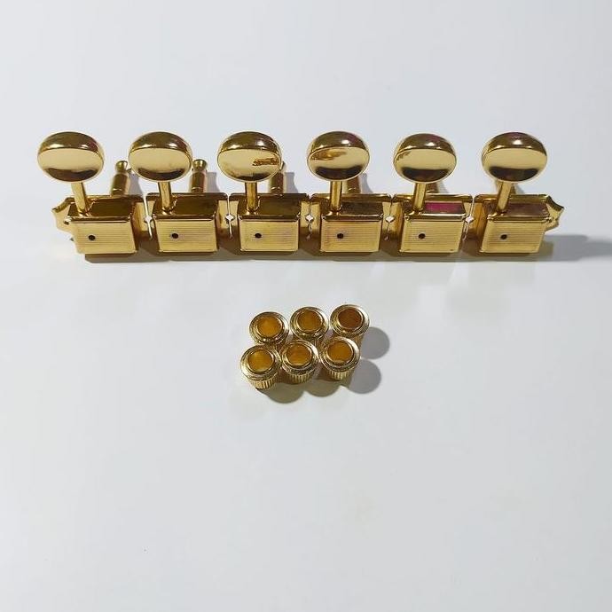 DRYER VINTAGE TELECASTER STRATOCASTER GUITAR TUNER GOLD CHROME PART ORIGINAL DAN TERPERCAYA