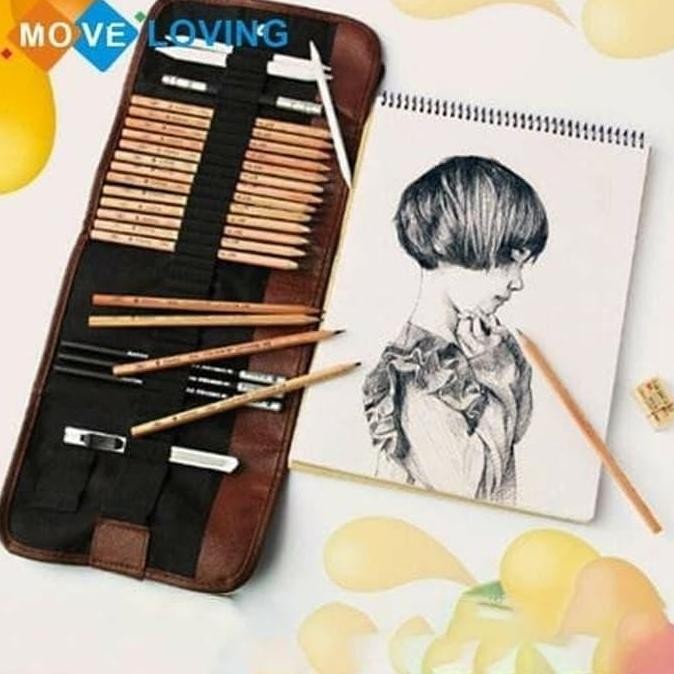 

Set Pensil Sketch Sketsa 29Pcs Dengan Pouch