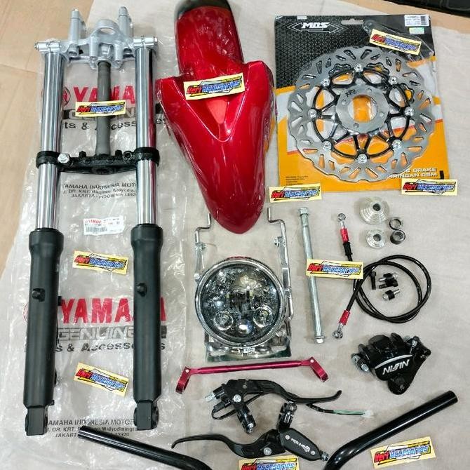 paket shock depan byson full set pnp yamaha rx king