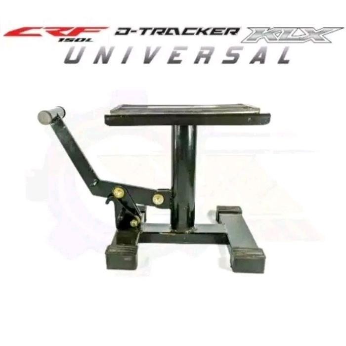 Standar Paddock Motor Trail Supermoto Jackstand Klx/Dtr Bulat - Tinggi Stand 30Cm Original Dan Terpe
