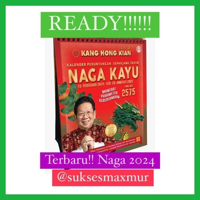 

Ready Kalender Kang Hong Kian Fengshui Naga Kayu Terbaru 2024 Imlek Kualitas Terbaik Harga Termurah