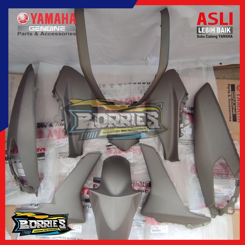 Cover full body halus set Nmax abu abu 2017-2018 orinal ygp