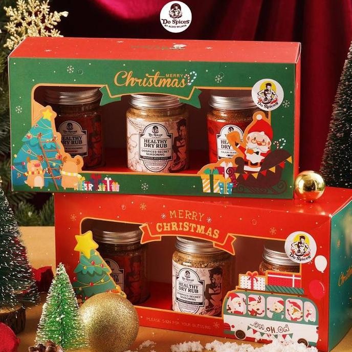 

DOSPICES HAMPERS / GIFT BOX DOSPICES BUNDLING 3 JAR HEALTHY DRY RUB BUMBU MARINASI RENDAH KALORI Food ls