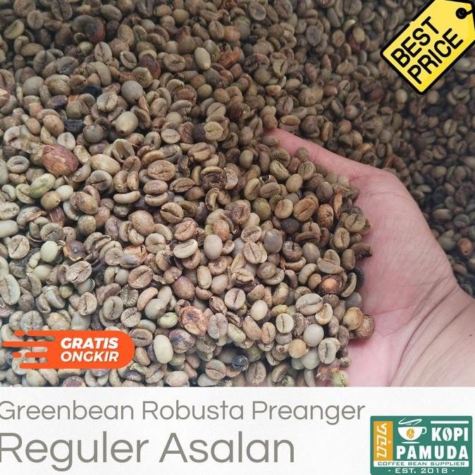 

1Kg Green bean Biji Kopi Robusta Reguler Biji Kopi Jawa Barat LA