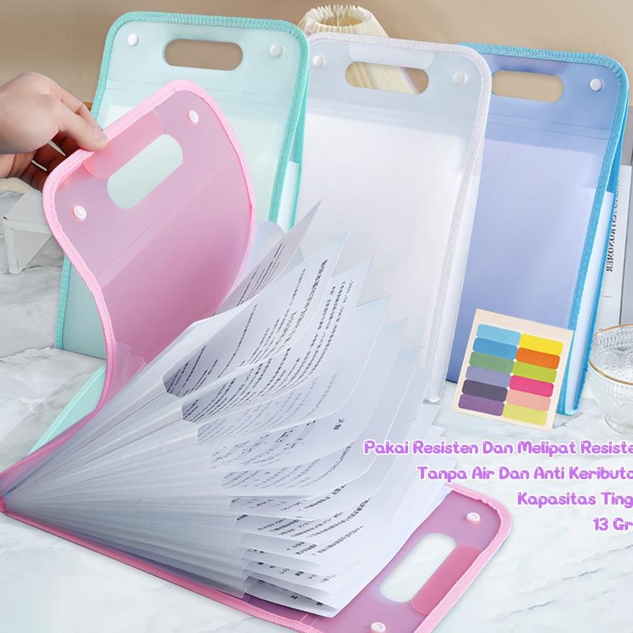 

Kyopta Tas File Handle 13 Sekat File Clear Holder A4 Tas Dokumen Akordeon