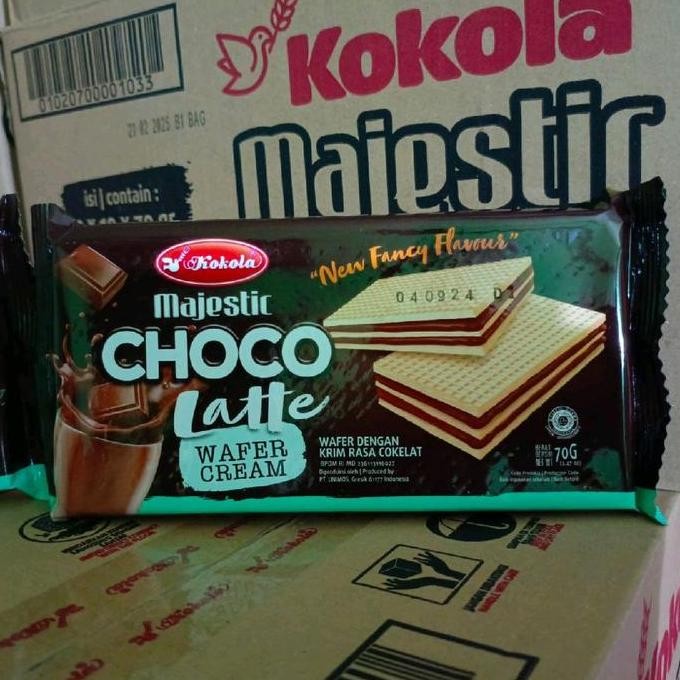 

Wafer Majestik White Coffee 70G - 1 Dus (30 Pcs) - Food, Snack, Makanan, Susu, Cemilan, Kacang, Putih, Biskuit, Cookies Manis Kokola