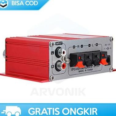 Mini Amplifier Lepy Hy-2001 12V - Audio Speaker Bass & Mixer Murah