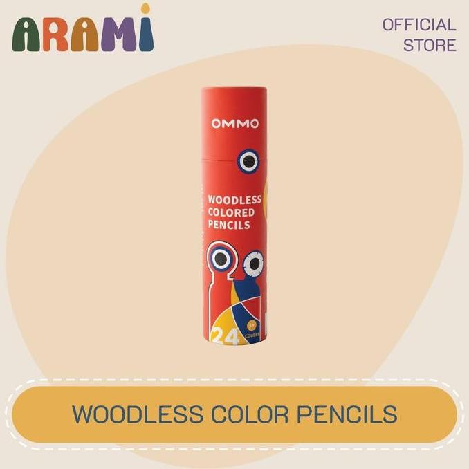 

OMMO ARAMI Woodless Colored Pencils Pensil Warna Tanpa Kayu Slim Crayon