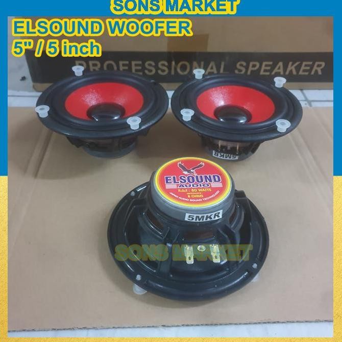 Speaker Woofer 5 Inch Elsound Original - Woofer Audio 5 Inch Bass