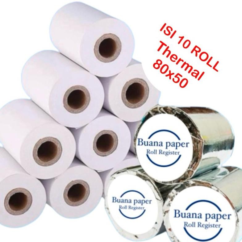 

Thermal 80x50 Isi10roll Kasir Struk/Parking