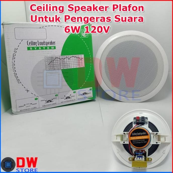 Speaker Ceiling Plafon Loudspeaker Pengeras Suara Indoor Murah Ori