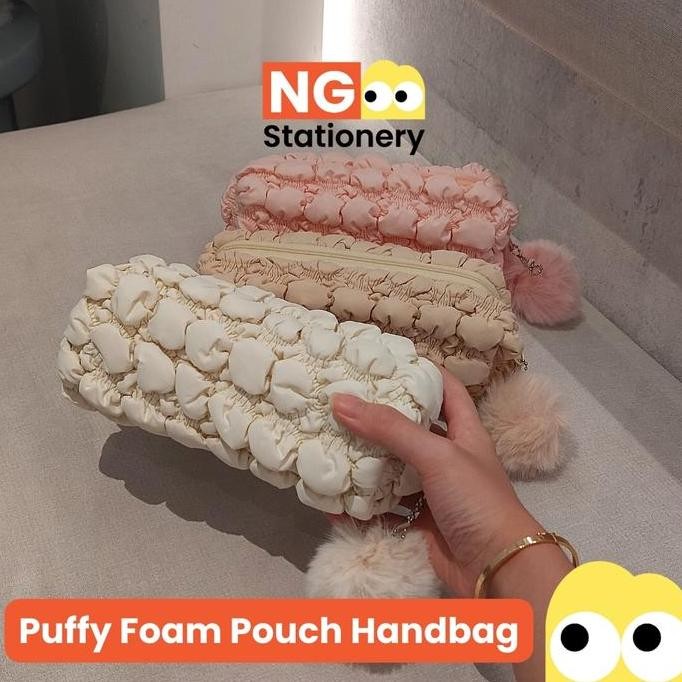 

NG Stationery Tempat Pensil Puffy Foam Pouch Lucu Multifungsi Skincare Pencase Organizer
