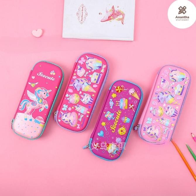 

Kotak Pensil Anak Perempuan Smiggle 3D Hardcase Tempat Pensil Cewek Lucu