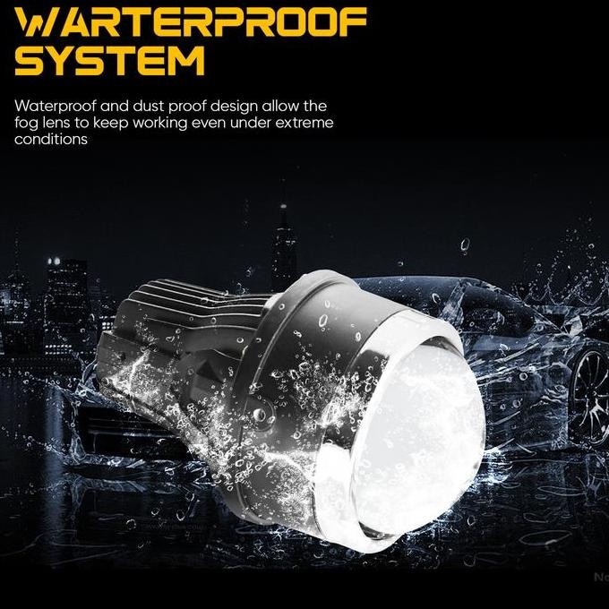 Lampu Biled Foglamp Projector 3 inch Vahid F10 3 Warna | Lampu Kabut 3 Warna F10 Vahid | 3.0 LED Pro