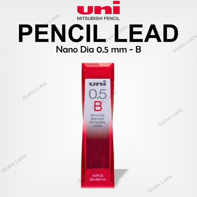 

Isi Pensil Mekanik Uni Nano Dia Pencil Lead 0.5mm B Original