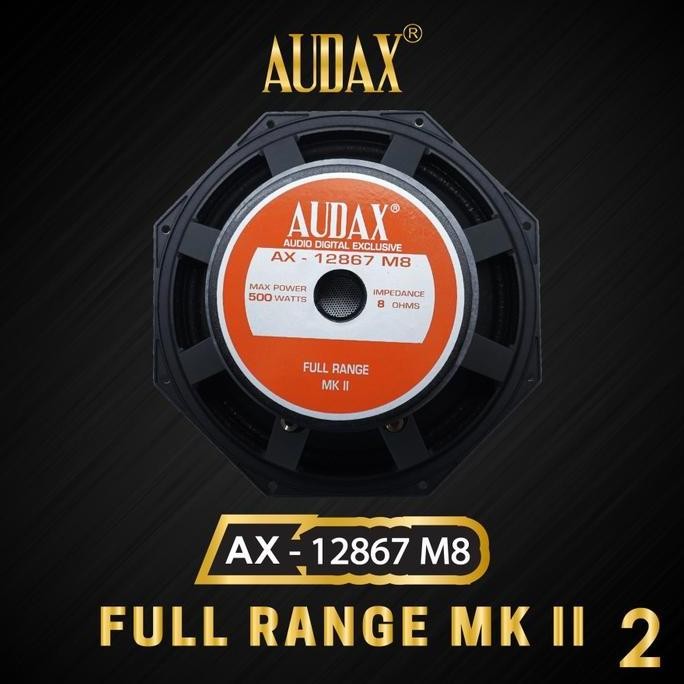Audax Speaker Pasif 12 Inch Ax-12867 M8 Full Range Mk Ii Original
