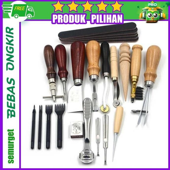

Peralatan Seni Diy Kulit 18In1 Leather Craft Stitching Tool Set A13