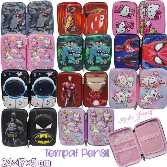 

Tempat Pensil Karakter Dua Muka / Pencil Case Anak Perempuan New Stok