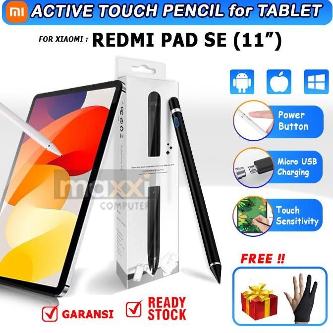 

Xiaomi Redmi Pad SE Tablet Stylus Pen Pencil Pensil Active Touch 2023