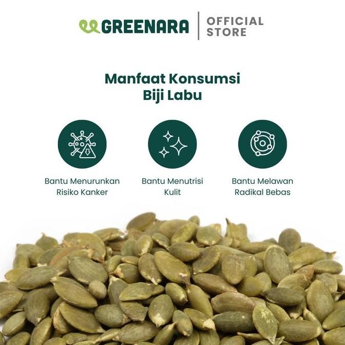 

LM Greenara Roasted Pumpkin Seed 250gr / Biji Labu Panggang / Snack Cemilan Sehat