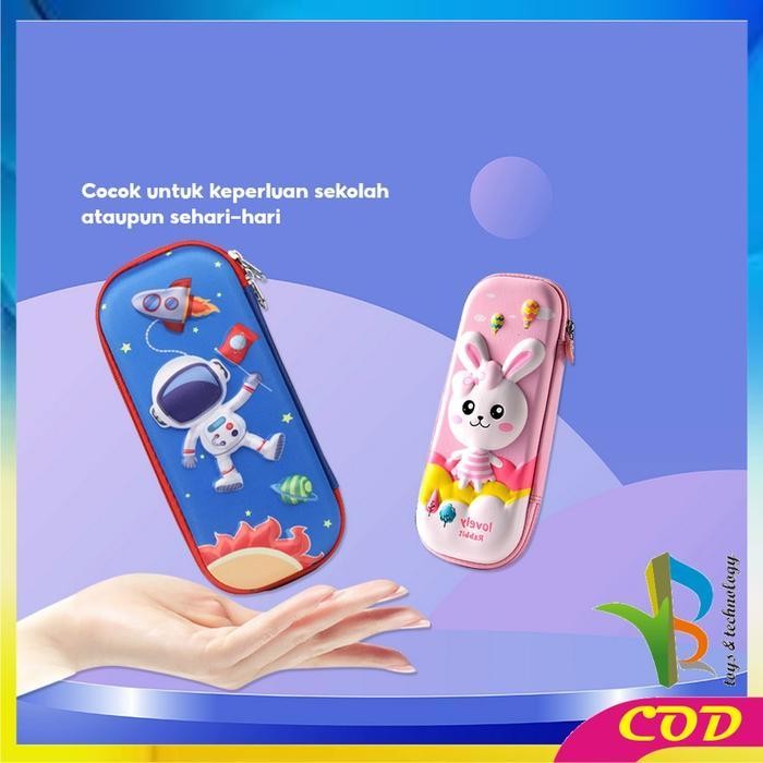 

EMS [COD] RB A39 Part 1 Kotak Pensil 3D Karakter Timbul Tempat Pensil Anak