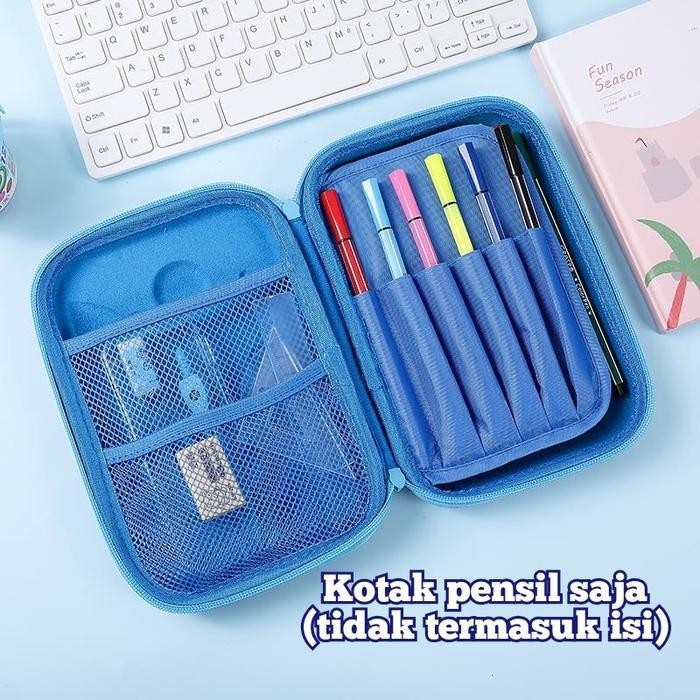 

EMS KOTAK PENSIL BESAR TIMBUL EMBOS EVA 3D WATERPROOF TEMPAT PENSIL Stationery