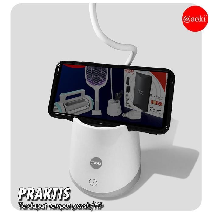 

EMS AOKI Lampu belajar tempat pensil tricolour sentuh 3warna ak 6107