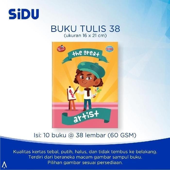 

EMS Buku Tulis SIDU 38 Lembar / Buku Tulis Skola by SIDU 38 Lembar Sinar Dunia Per Pack Isi 10 Paper Stationery