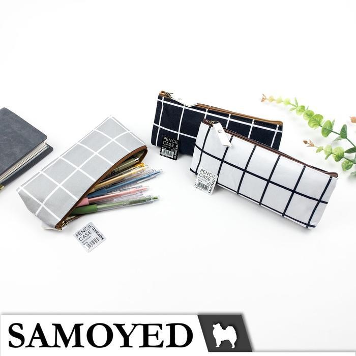 

EMS Tempat / Kotak Pensil / Alat Tulis / Kosmetik / Dompet Kain Kanvas / Stationery / Pencil / Pen / Cosmetic / Travel Case / Box / Pouch Canvas Samoyed PCCS-D12