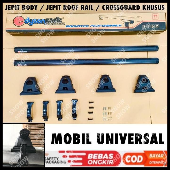 BEST DEAL CROSS BAR KAKI RACK JEPIT BODY / ROOF RAIL PREMIUM MOBIL UNIVERSAL EDYSON RACK AVANZA XENI