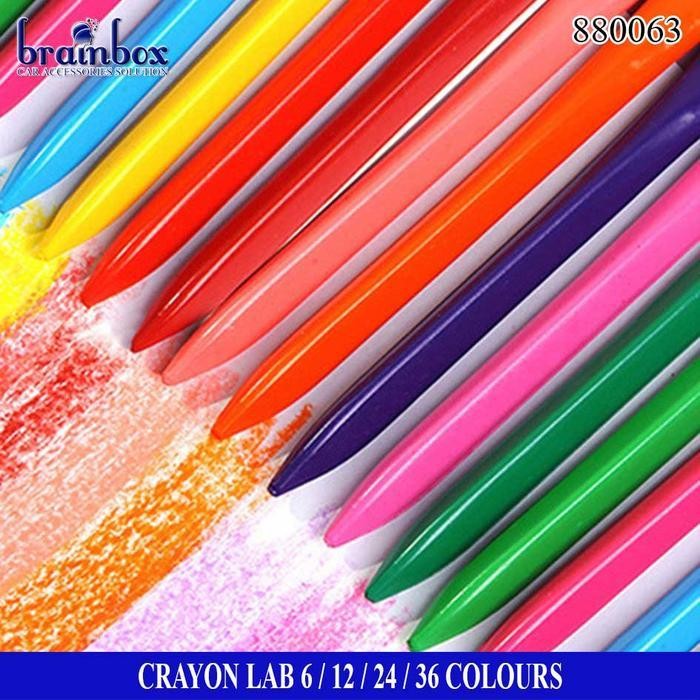 

EMS HIGH QUALITY Triangular 24 Pcs Crayon Lab Non-Toxic Pensil Gambar