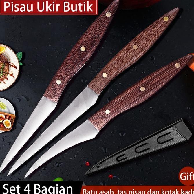 

Pisau Ukir Buah Pisau Hias 4 Buah Set Alat Ukir Buah Premium Kelas A