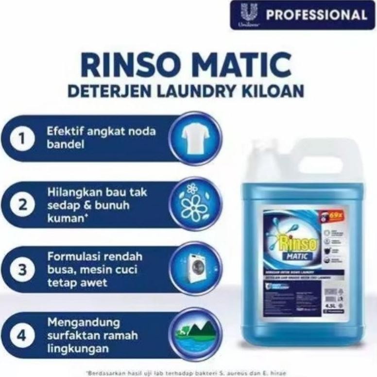 Premium Rinso Matic 5 Liter/Deterjen Cair Anti Noda Promo