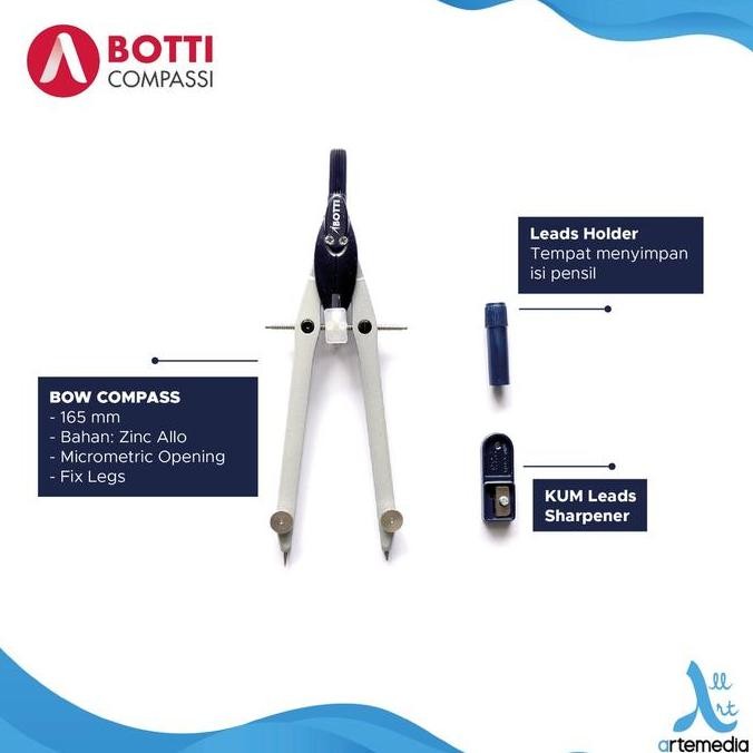 

Jangka Botti Design Compass Luxury 2004 Series Set New Stok