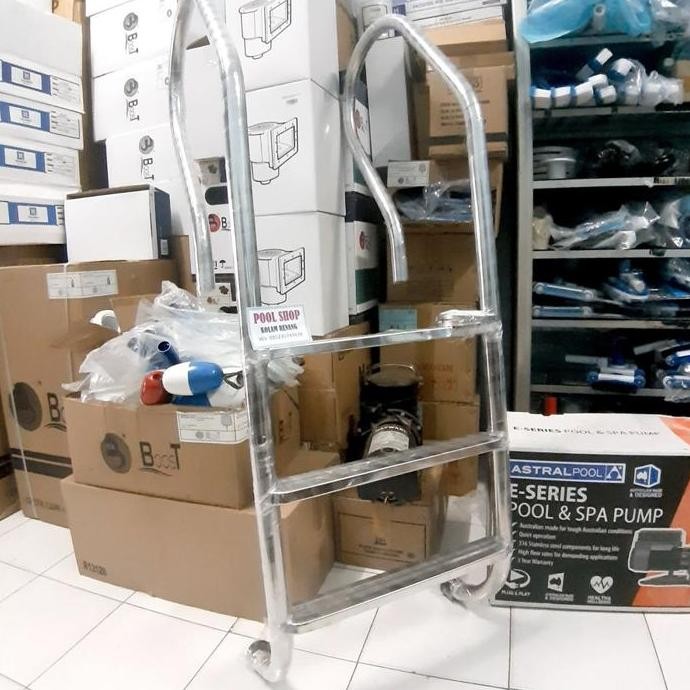 Tangga Stainless Kolam Renang 3 Step Lokal / Tangga Kolam Renang Co