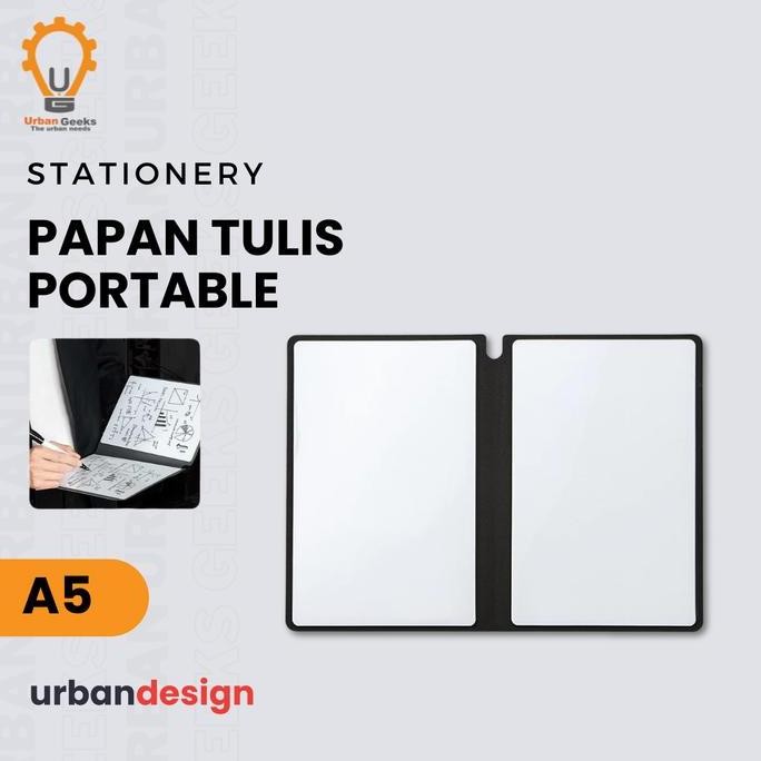 

Papan Tulis Portable A5 Whiteboard Notebook Pu With Pen Papan Jalan New Stok