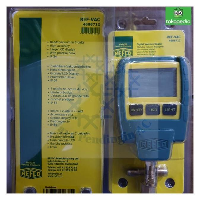 Digital Vacuum Gauge Refco